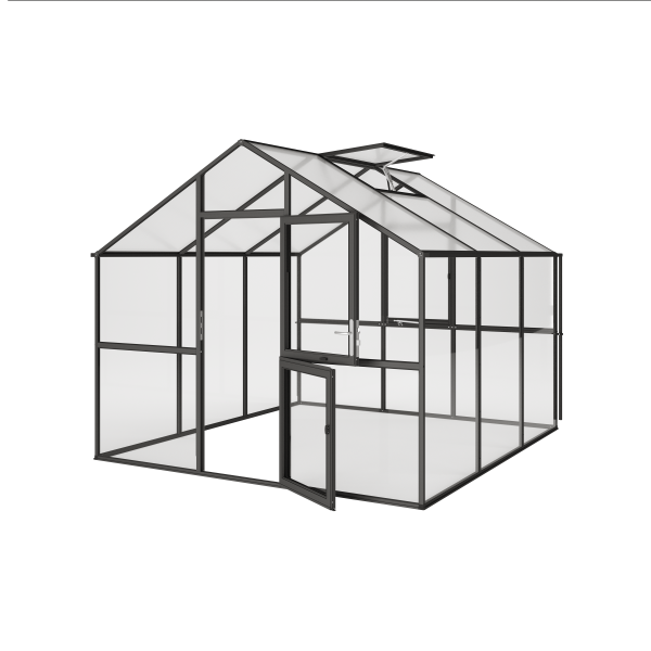 Ortasia III greenhouse, anthracite-grey - Image 10